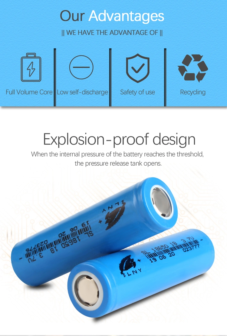 More than 500 Times Cycle Life KC CE certificate Rechargeable 3.7V 1800mAh Lithium Ion 18650 Cylindrical Capacity Battery Cell