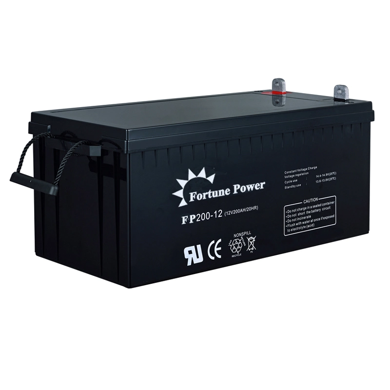 Rechargeable Solar Street Light Battery, 12V 200ah Battery Gel Battery